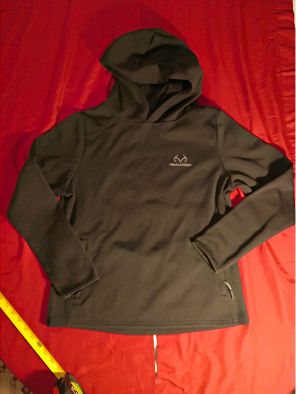 Realtree Black Hooded Pullover Sweatshirt Size S (4-6)